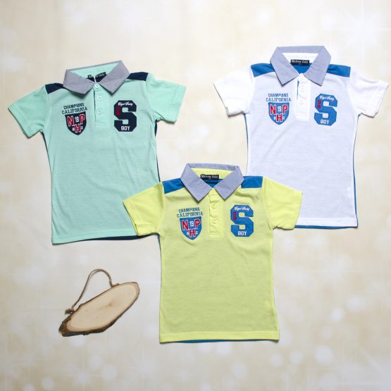 Tricou polo de băieți colorat Nikey-s2 ( 4-16 ani)