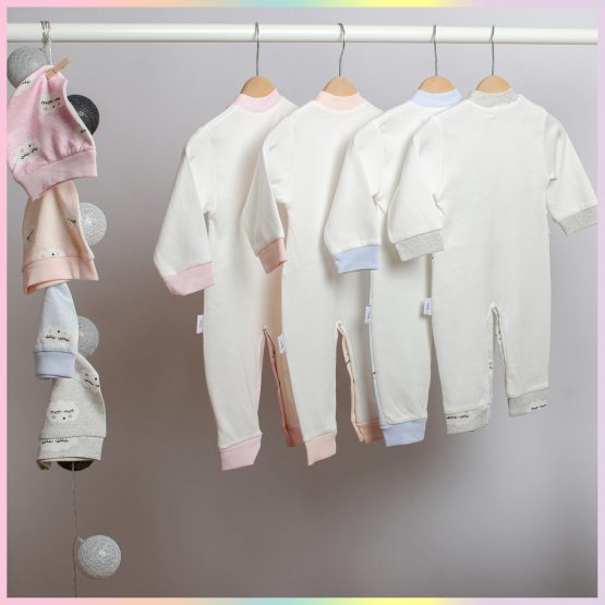 Pijama haioasă de bebeluși cu elefănțel (56-62-68 cm)