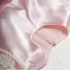 Set botez pentru fetițe cu rochiță roz cu fundă de paiete Pugi