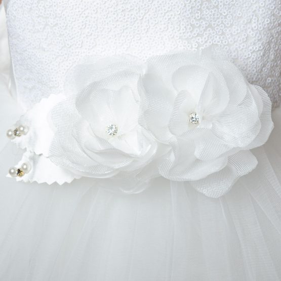 Rochie elegantă albă Daisy (2-6 ani)