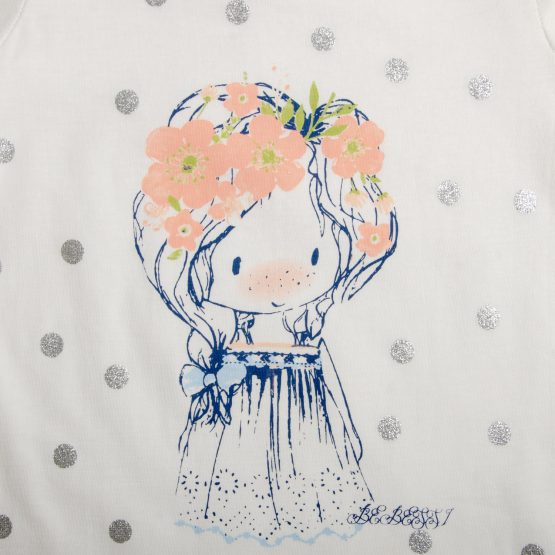 Costum cu geacă de primăvară blugi și bluză de fetițe ( 1-3 ani)