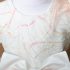 Rochiță roz de ocazie cu fundă maxi și aplicații cu paiete și pene ( 2-6 ani)