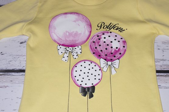 Pijama de fetițe 3-6 ani Poli Foni Balloons