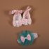 Rochiță de botez verde cu dantelă și mânecă scurtă Elsa (3-6-9 luni)