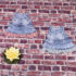Rochiță de blugi cu volănașe și floricele de fetițe (6-18 luni)