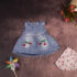 Rochiță de blugi cu chiloțel cu cireșe pentru bebeluși (6-18 luni)