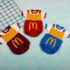 Costumaș vesel de bebeluși cu tricou și salopetă McDonald's (3-6-9 luni)