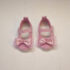 Pantofiori eleganți roz cu fundiță pentru bebeluși