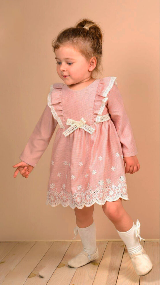 Rochiță elegantă roz Lillax ( 9-24 luni)