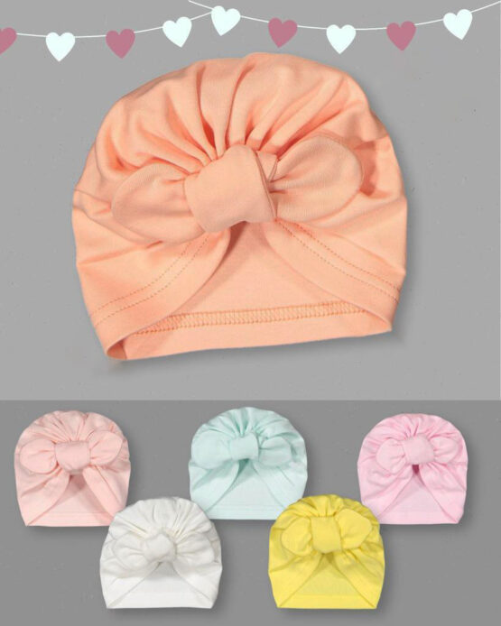 Turban de fetițe în culori vesele